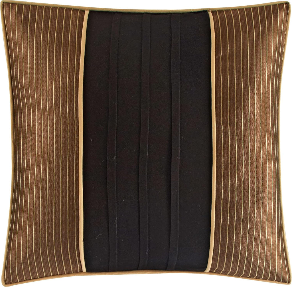 Grand Avenue Black/Gold Bed Comforter King Set, 7 Piece, Ultra Soft, Premium Microfiber, Pillow Shams Bedskirt, Jacquard Bedding Set, All Season