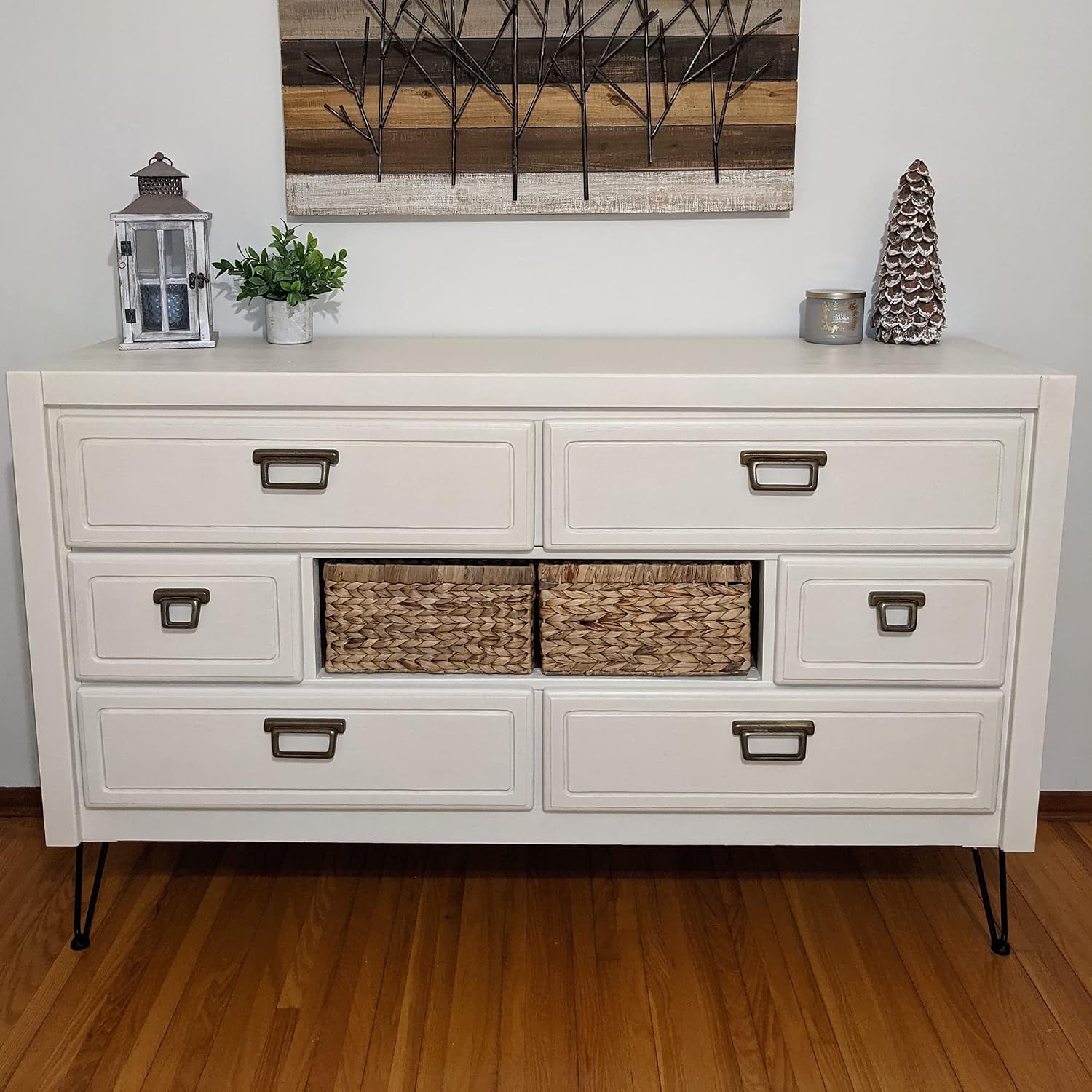 Beyond Paint Furniture, Cabinets and More All-in-One Refinishing Paint Gallon, No Stripping, Sanding or Priming Needed, Off White