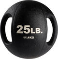 Body-Solid Heavy-Duty Exercise Medicine Balls with Dual Handles, Durable Non Slip Rubber Grip Medicine Ball for Weights Training, Weightlifting & Core Workouts.