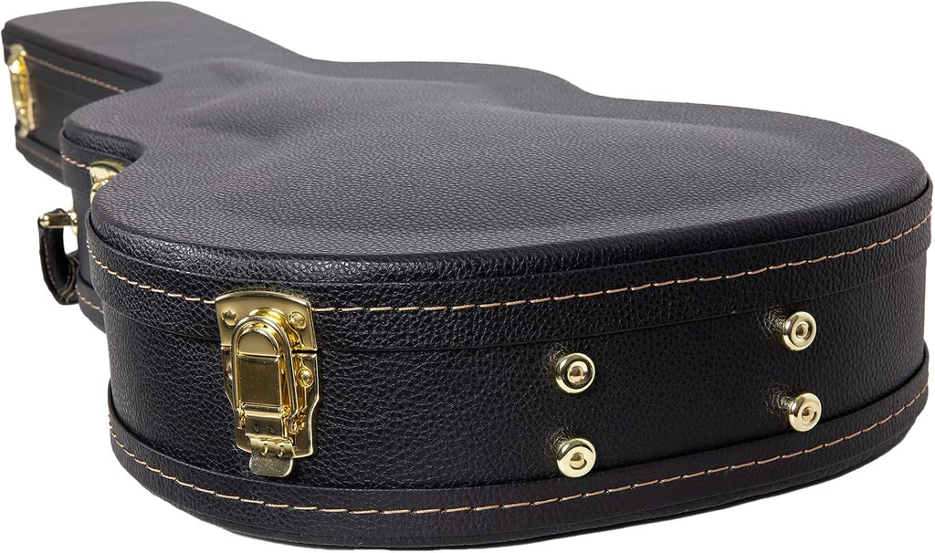 Crossrock CRW620PRSHBBK Electric Guitar Hardshell Case for Gretsch G5220/G5230T Electromatic Jet Series - Black (Right Hand)