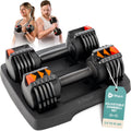 Lifepro Adjustable Dumbbells Set – Quick Adjustment, Anti Slip Handle – Space Saving & Strength Training Weights for Home Gym Exercise & Fitness