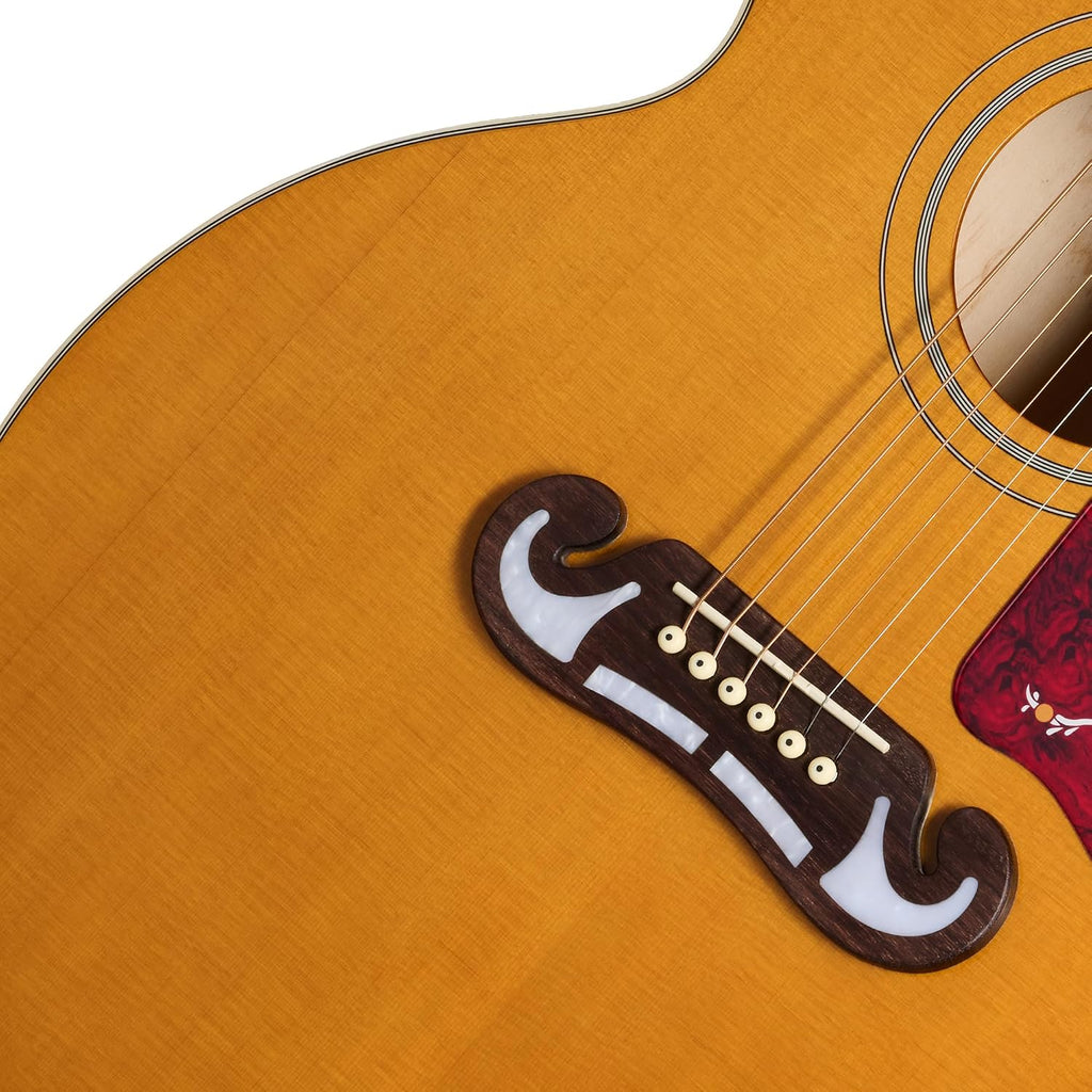 Epiphone J-200 Studio EC Jumbo Acoustic Electric, Natural with Bag