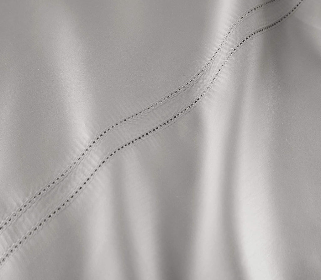 Pure Parima Yalda Sheet Set – 100% Certified Egyptian Cotton, Double-Hem Stitch, Queen, Grey