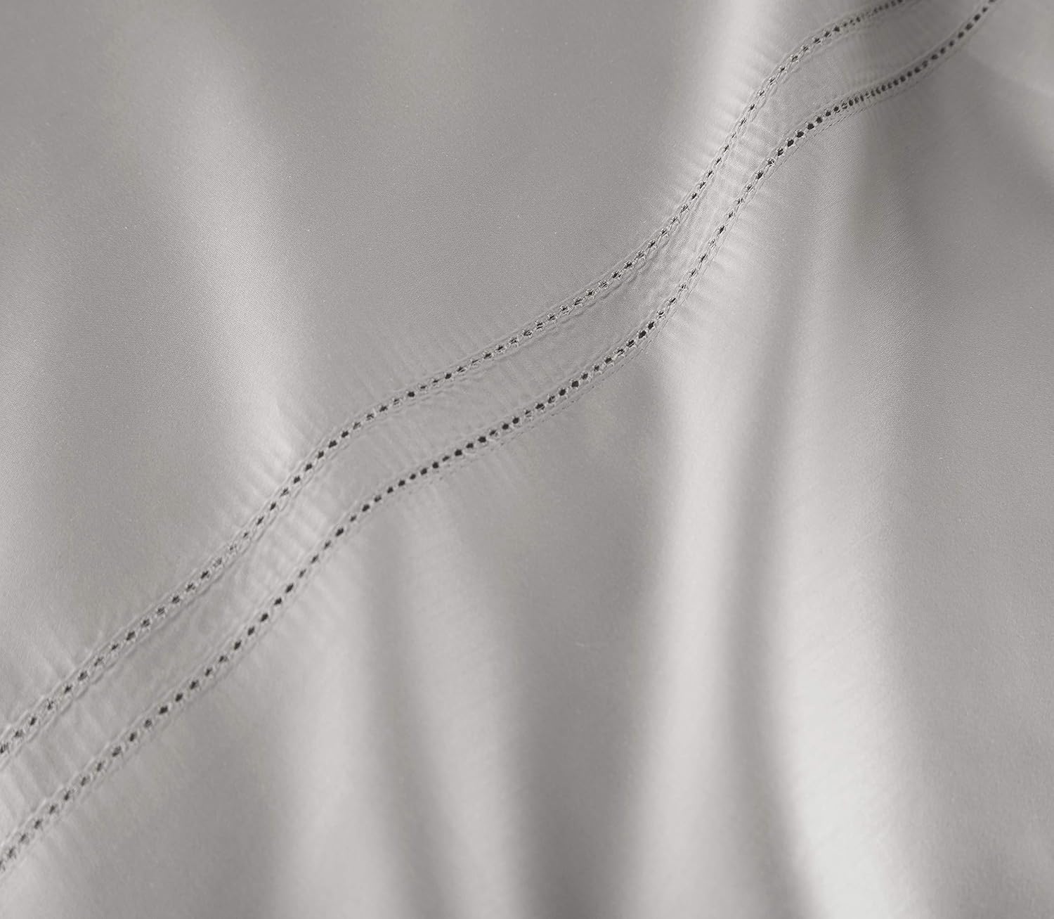 Pure Parima Yalda Sheet Set – 100% Certified Egyptian Cotton, Double-Hem Stitch, Queen, Grey