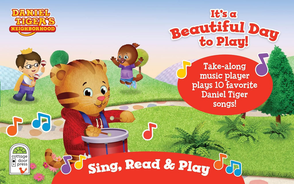 Daniel Tiger It's A Beautiful Day to Play - Children's Deluxe Music Player Board Book: Includes Detachable Toy Portable Musical Sound Machine