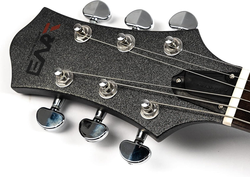 EART EGLP-610 Electric Guitar 24.75' Scale, Roasted Mahogany Body & Neck, Eart Artones-HHC2 Pickups, Stainless Steel Frets