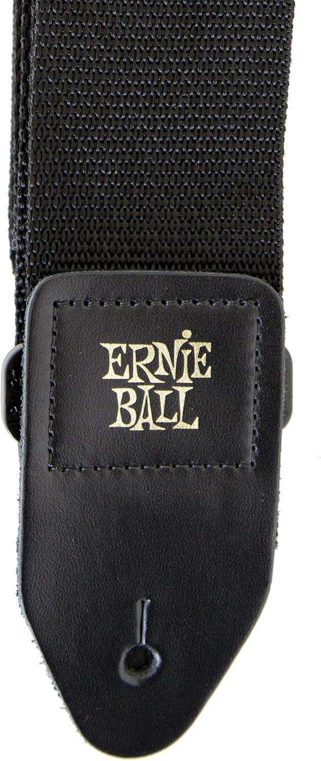Gator Cases Hard-Shell Wood Case for Acoustic Guitars (GWE-DREAD 12) + Ernie Ball Polypro Guitar Strap (P04037)