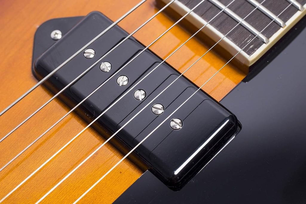 GROTE Jazz Electric Guitar Hollow Body Chrome Hardware P90 pickup (Vintage Sunburst)