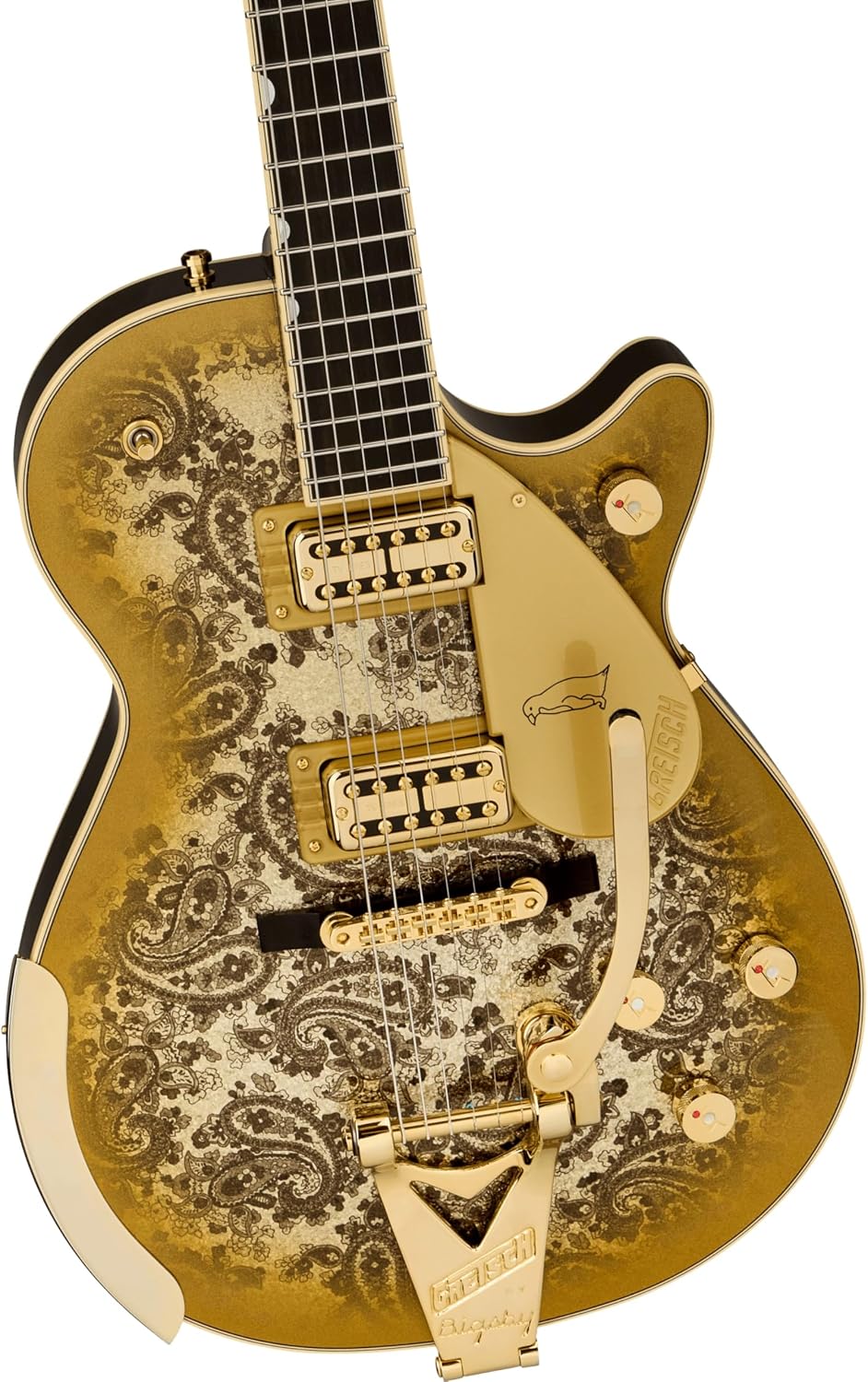 Gretsch Limited-edition Paisley Penguin Electric Guitar - Gold Paisley