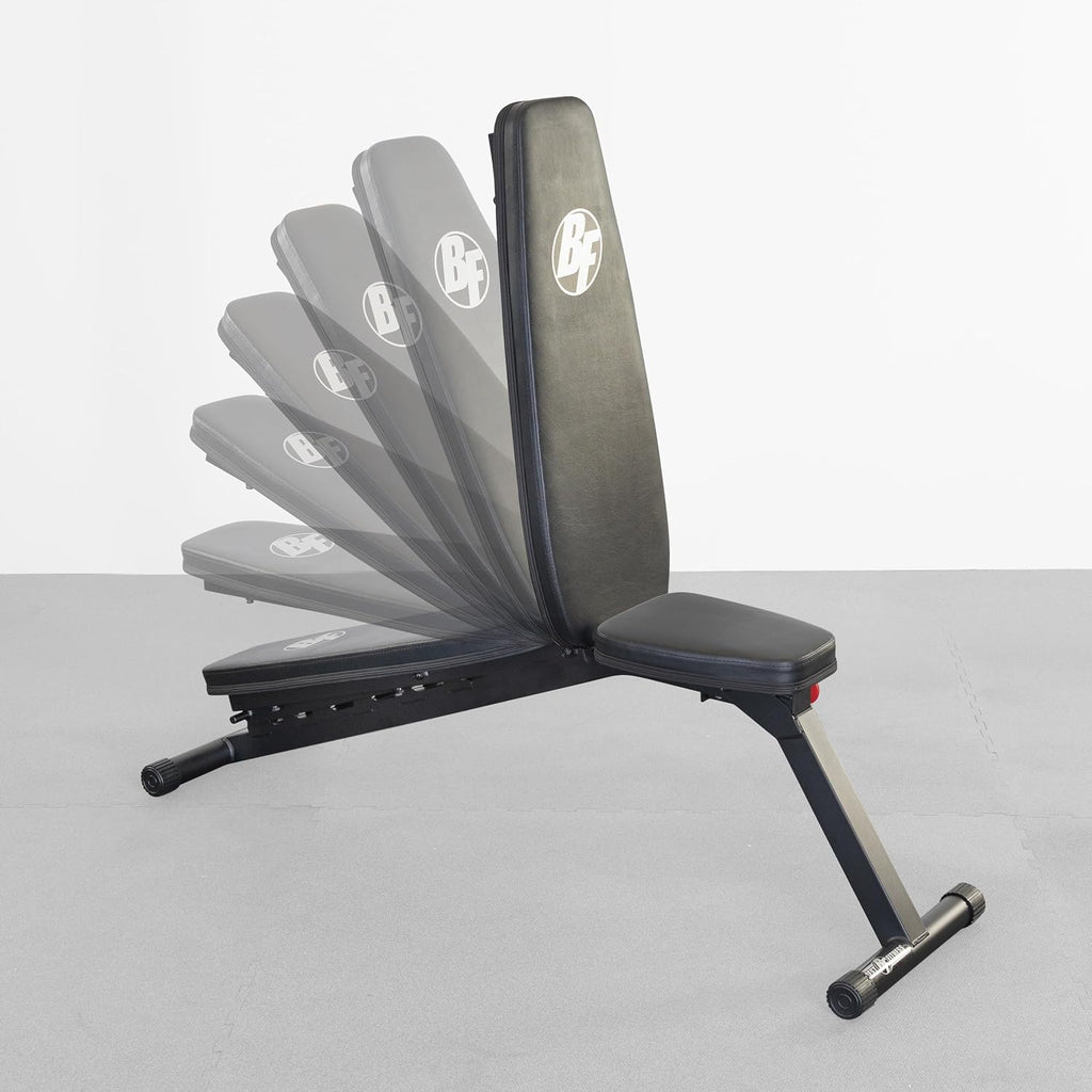 Best Fitness Folding Weight Bench (BFFID25) for Barbell and Dumbbell Exercises, Strength Training Home Gym Equipment, Incline & Decline Workouts