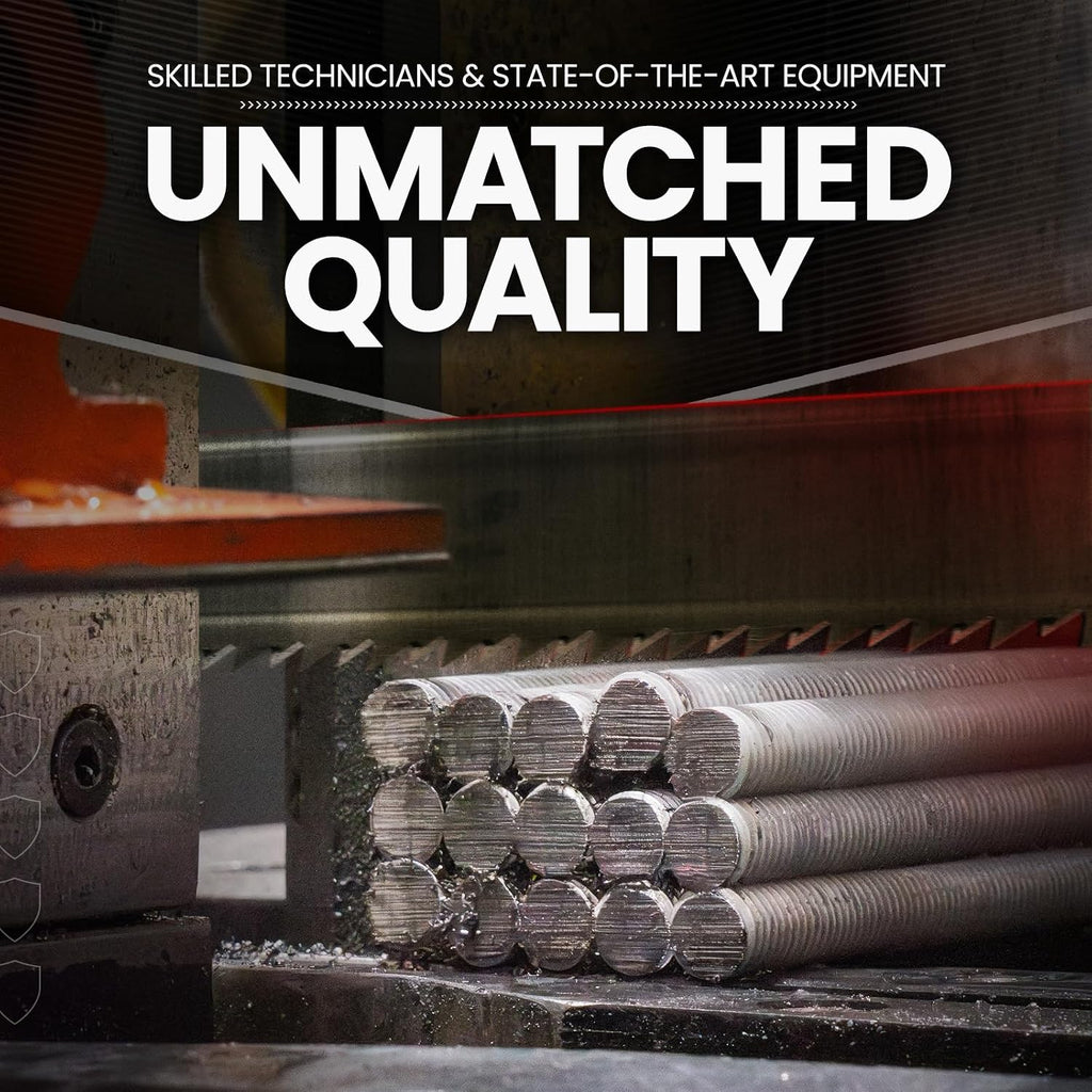 Conquest A307 Zinc Plated Threaded Rod 3/4'-10 x 36 Inches (6-Pack) - Coarse Threaded All-Thread Rods - Manufactured to ASTM A307 Standards