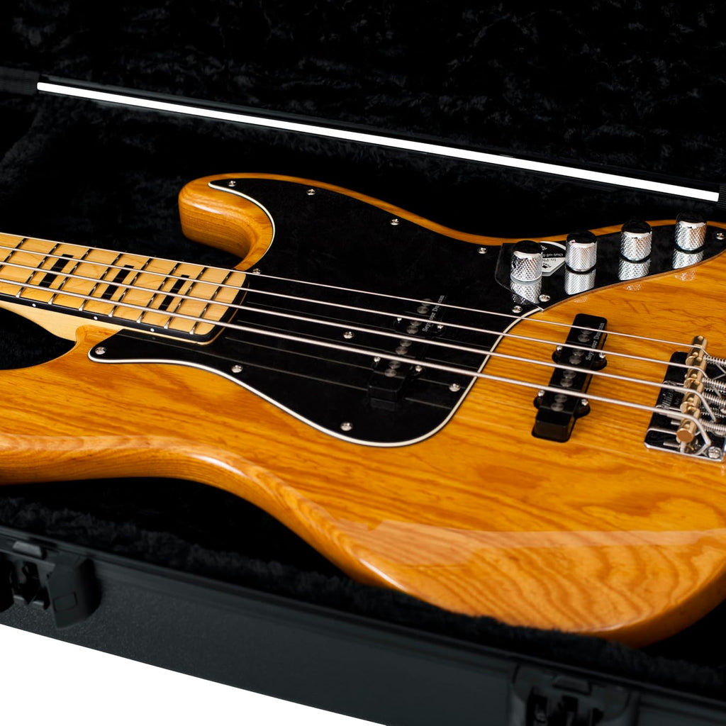 Gator Cases Molded Flight Case for Bass Guitar with TSA Approved Locking Latch, (GTSA-GTRBASS)