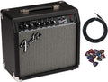 Fender Frontman 20G Guitar Combo Amplifier - Black Bundle with Cable and Austin Bazaar Exclusive 12-Pack Picks