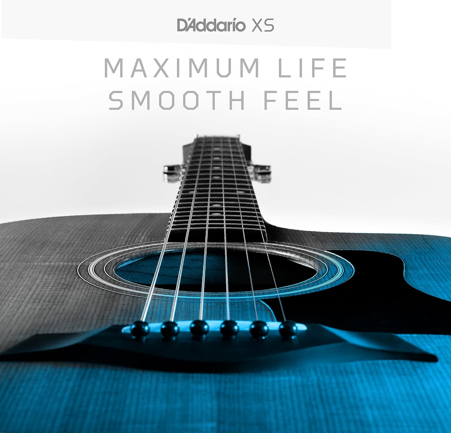 D'Addario Acoustic Guitar Strings, XS Phosphor Bronze Coated, XSAPB1253-B25, Light Gauge 12-53, 6-String Set, Pack of 25