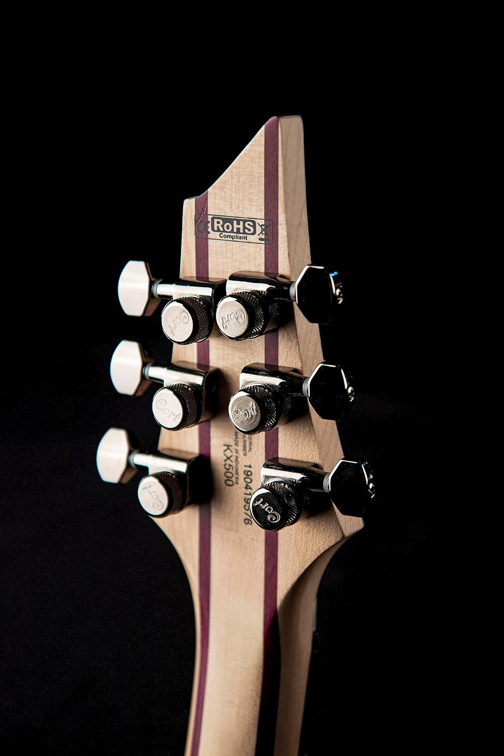 Cort KX Series 500 Electric Guitar, Etched Black.