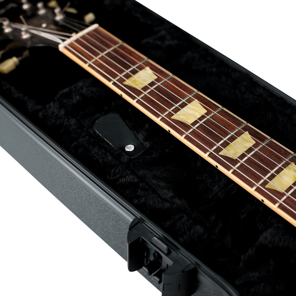 Gator Cases Molded Flight Case for Les Paul Electric Guitar with TSA Approved Locking Latch, (GTSA-GTRLPS)