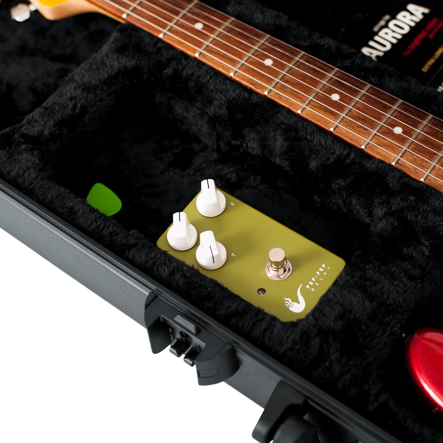Gator Cases Molded Flight Case for Strat/Tele Style Electric Guitars with TSA Approved Locking Latch, (GTSA-GTRELEC)