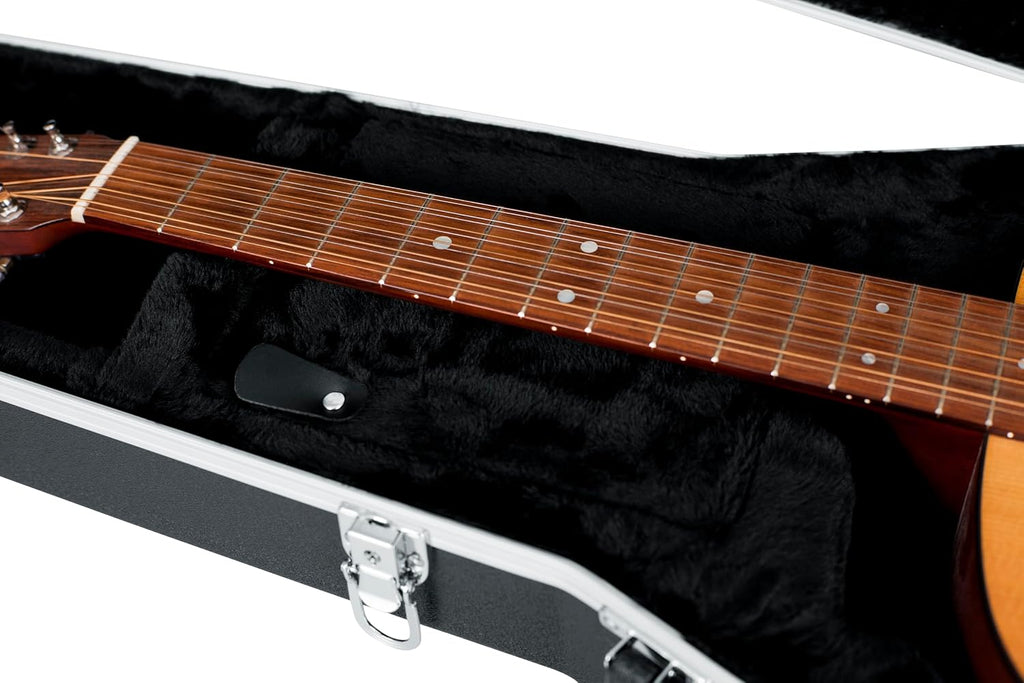 Gator Cases Deluxe ABS Molded Case for 12-String Acoustic Guitars, Fits Dreadnought Styled 12-String Acoustic Guitars (GC-DREAD-12)