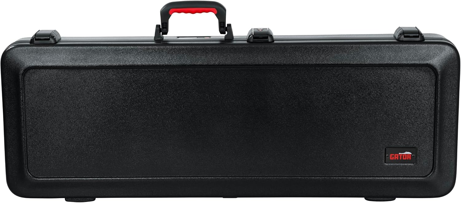 Gator Cases Molded Flight Case for Strat/Tele Style Electric Guitars with TSA Approved Locking Latch, (GTSA-GTRELEC)