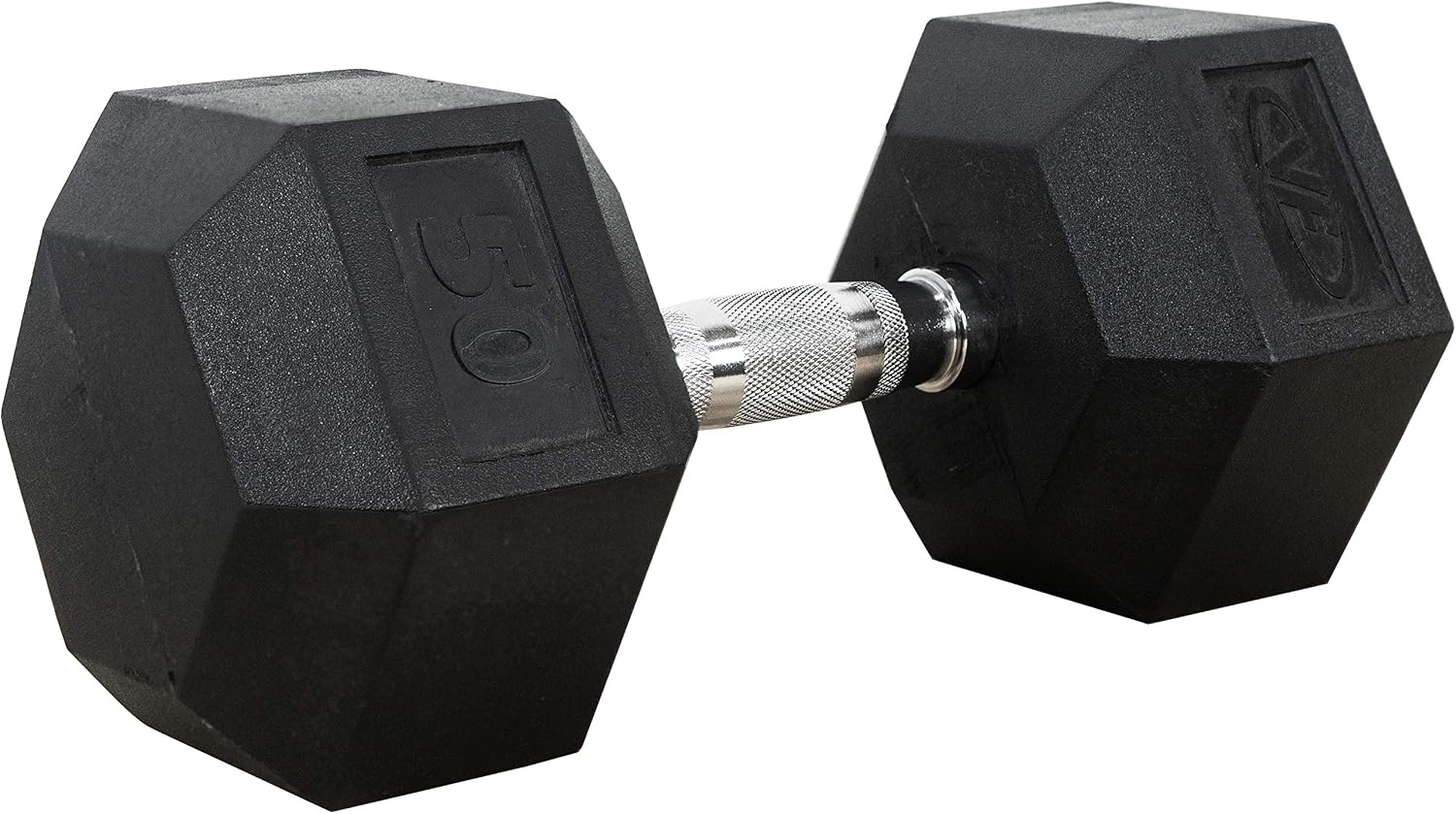 Valor Fitness Rubber Hex Dumbbell Free Weights for Home Gym Workout Equipment for Strength Training