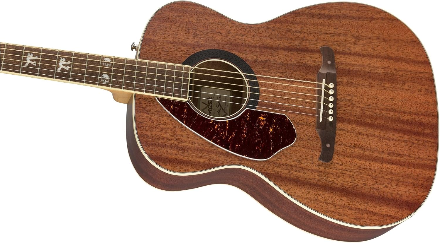 Fender Tim Armstrong Hellcat Concert Acoustic Guitar, with 2-Year Warranty, Natural, Walnut Fingerboard, Left-Handed