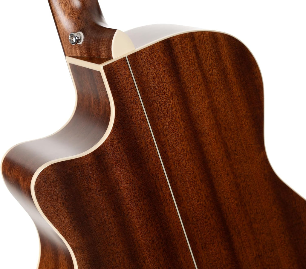 Cort Essence Series ES-GA4 Grand Auditorium Cutaway Acoustic Electric Guitar, Natural Semi Gloss (GA4NSG)