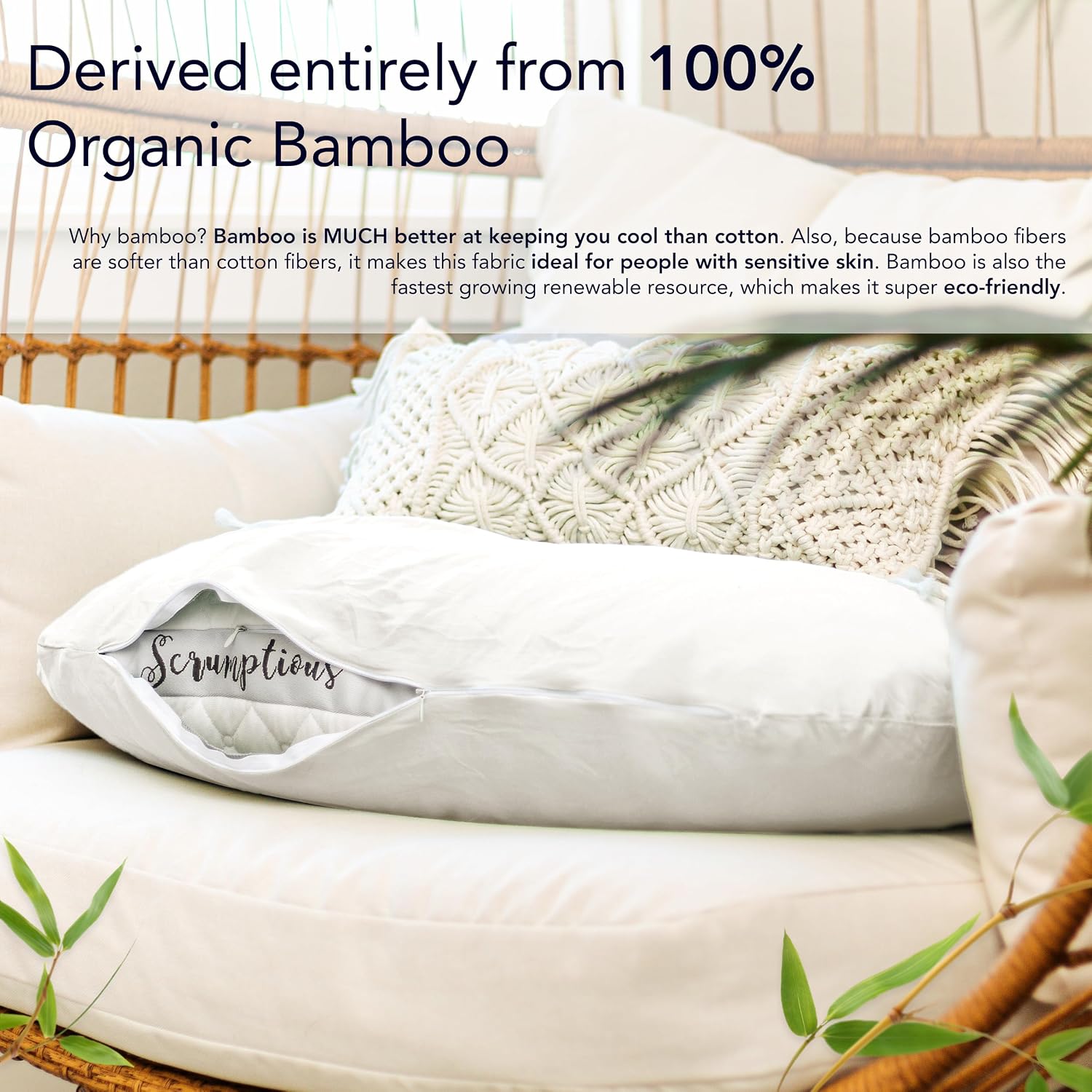 Honeydew Scrumptious Side Pillow + Silk Pillowcase Gift Pack- Adjustable Support for Neck & Shoulder Pain Relief- Made in USA- Pillow and Pillowcase Set (King Size)