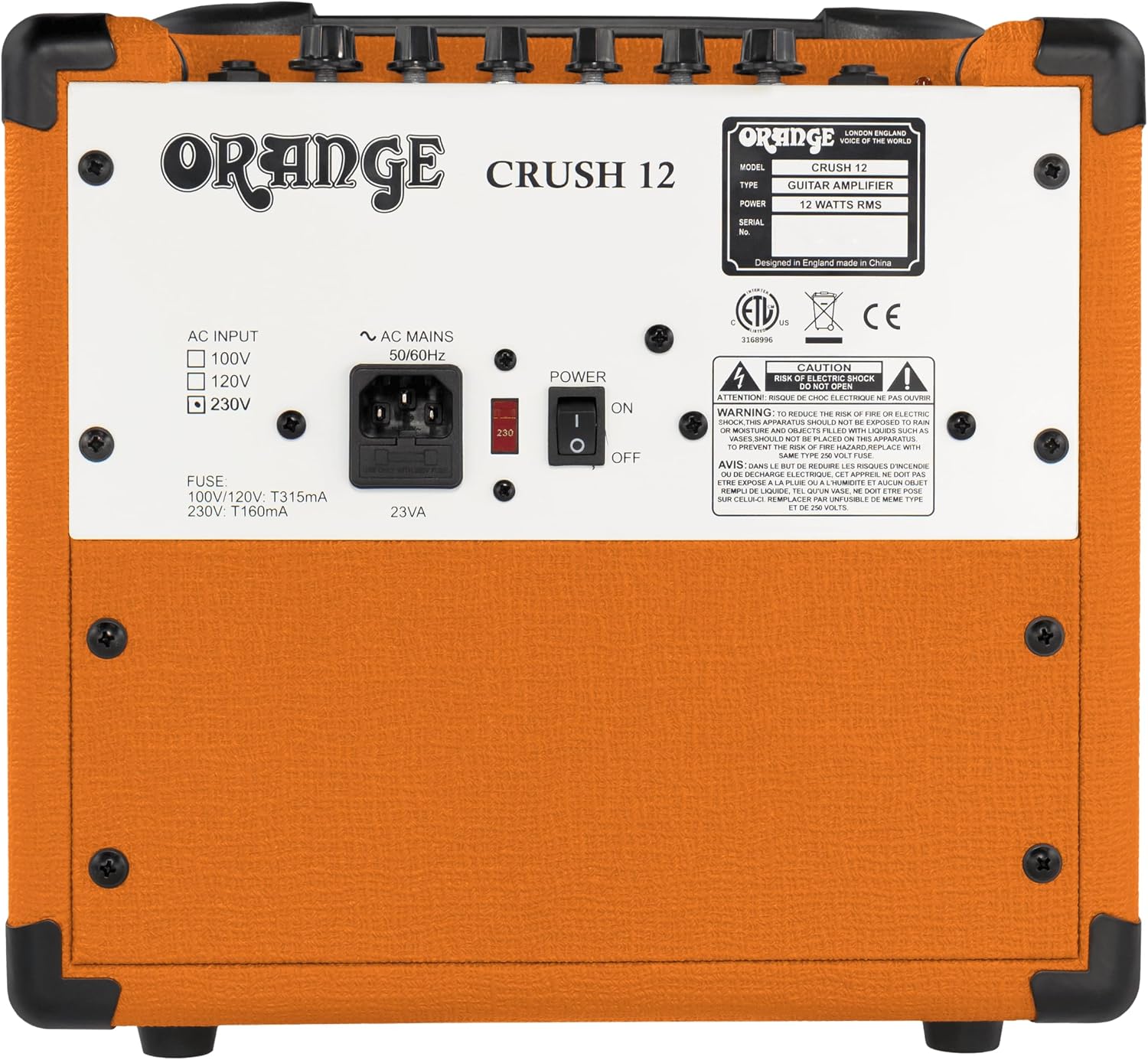 Orange Crush 12 12W 6' Guitar Amplifier and Speaker Combo,