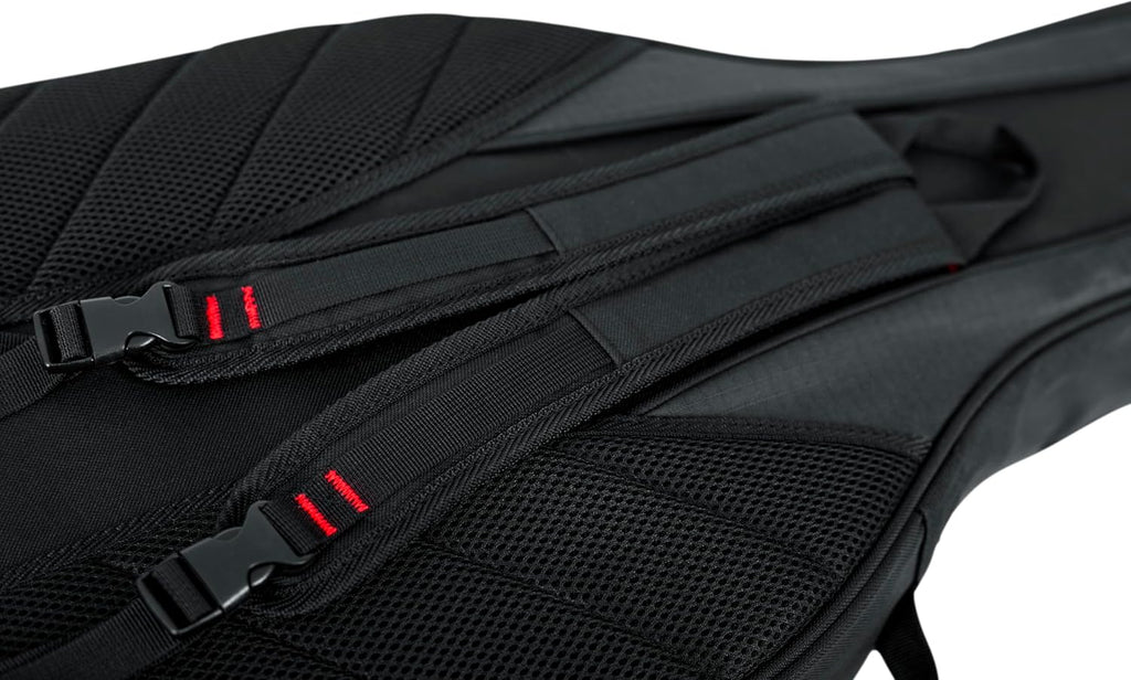 Gator Cases 4G-Mizone Series Gig Bag for Two Bass Guitars with Adjustable Backpack Straps, Fits Two Precision or Jazz Bass Style Bass Guitars (Gb-4G-Bassx2)