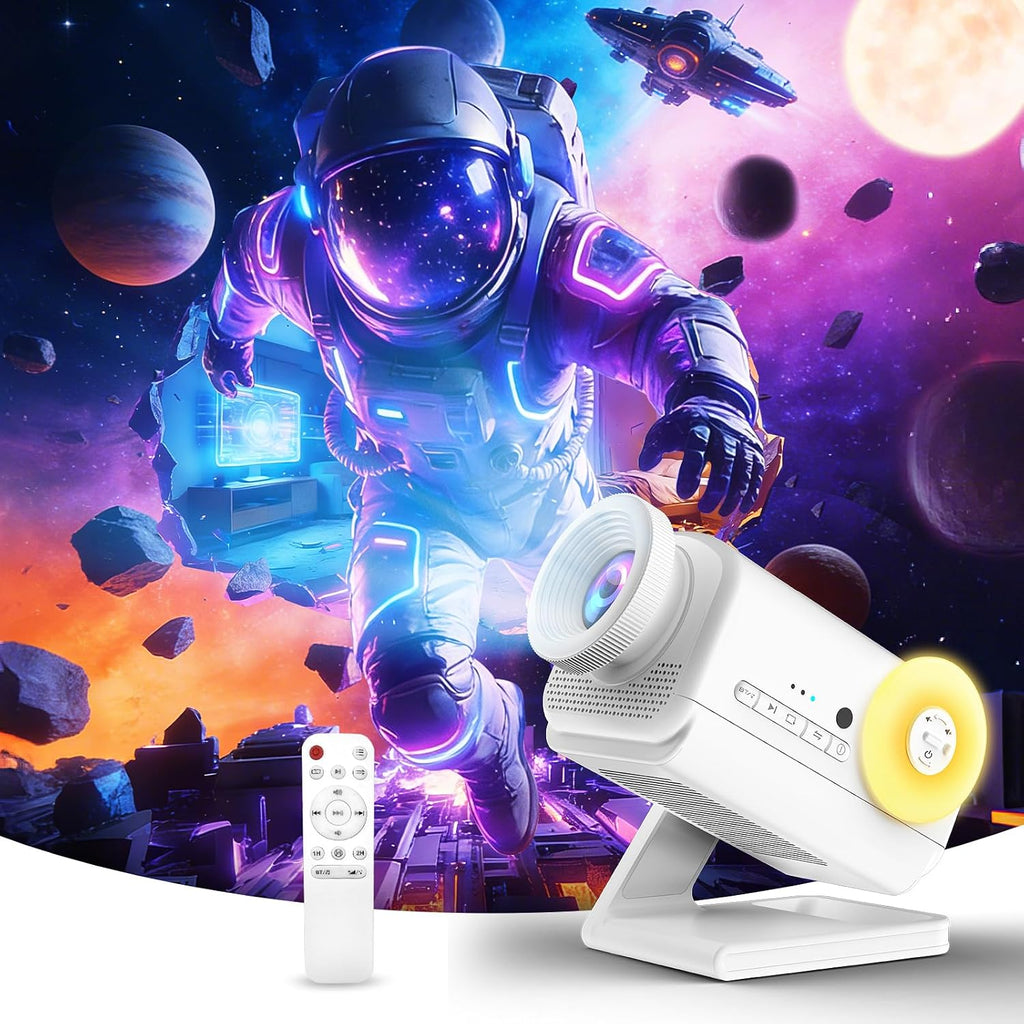 3D Galaxy Projector with 60+ HD Space Themes, Bluetooth Speaker, Remote & Timer - Night Light for Bedroom Decor, Kids Room, Birthday Gifts for Adults, Boys and Girls