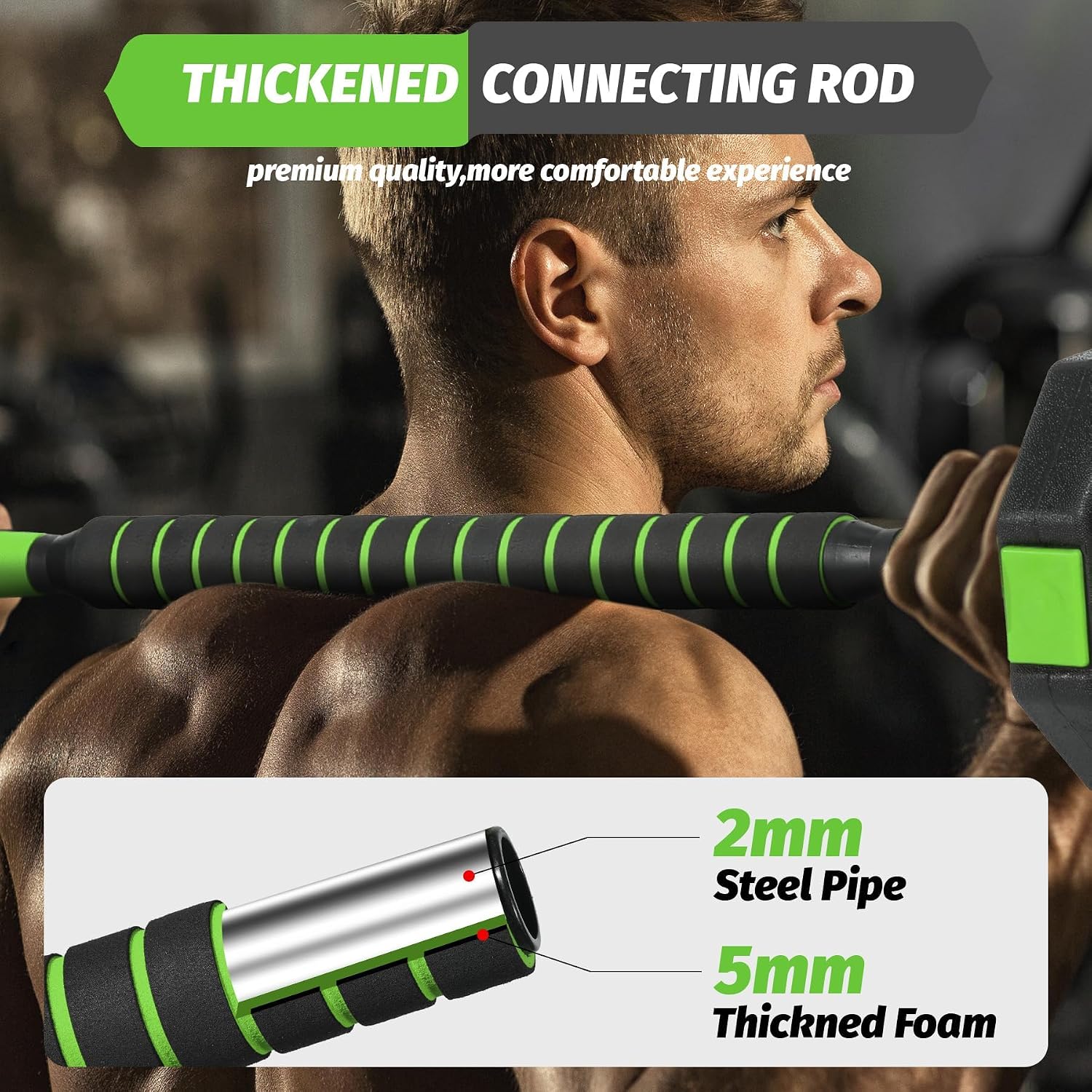 TROPOW 88lbs Adjustable Dumbbells Set, 4 in1 Free Weight Dumbbell Set of 2 Used as Barbell,Kettlebells,Fitness Exercises for Home Gym Suitable Men/Women
