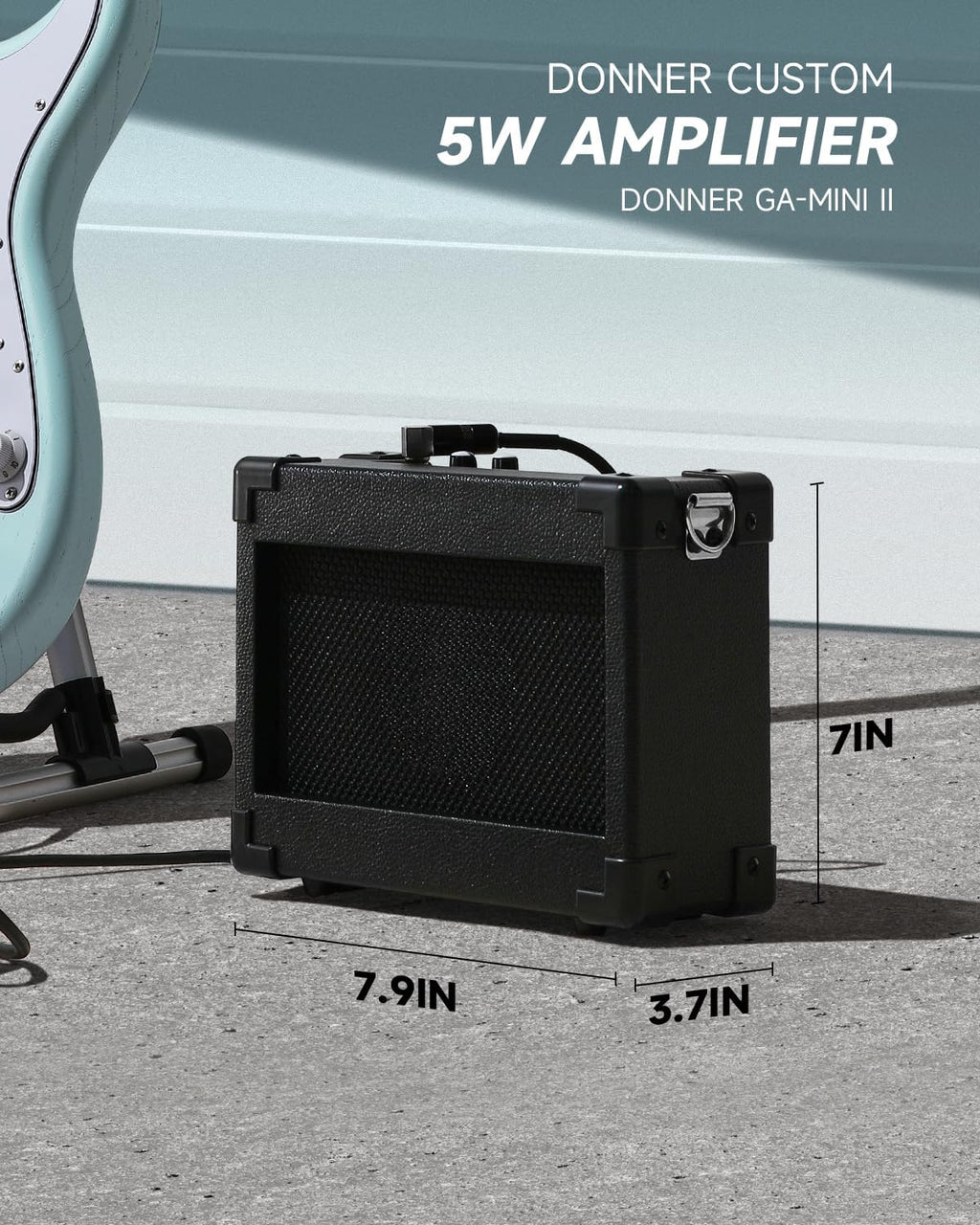 DONNER DST-80 Electric Guitar 39' Beginner Electric Guitar Kit with Amp, Classic SSS Pickup Complete with Gig Bag, Tuner, Capo, Strap, Picks, and Free Online Lessons