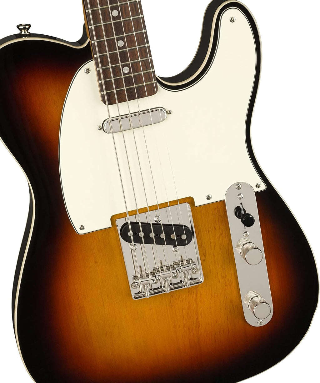Squier Classic Vibe Baritone Custom Telecaster Electric Guitar, with 2-Year Warranty, 3-Color Sunburst, Laurel Fingerboard