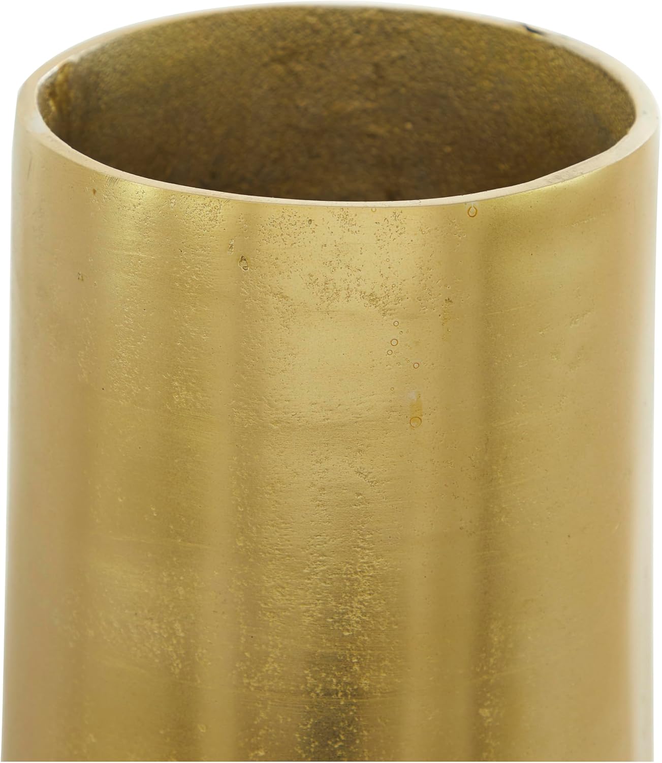 Deco 79 Aluminum Metal Decorative Vase Centerpiece Vase, Flower Vase for Home Decoration 9' x 9' x 31', Gold