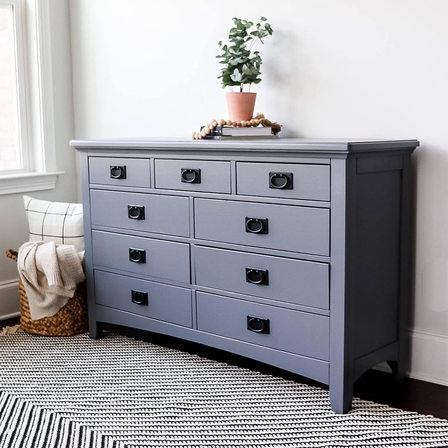 Beyond Paint Furniture, Cabinets and More All-in-one Refinishing Paint Gallon, No Stripping, Sanding or Priming Needed, Pewter