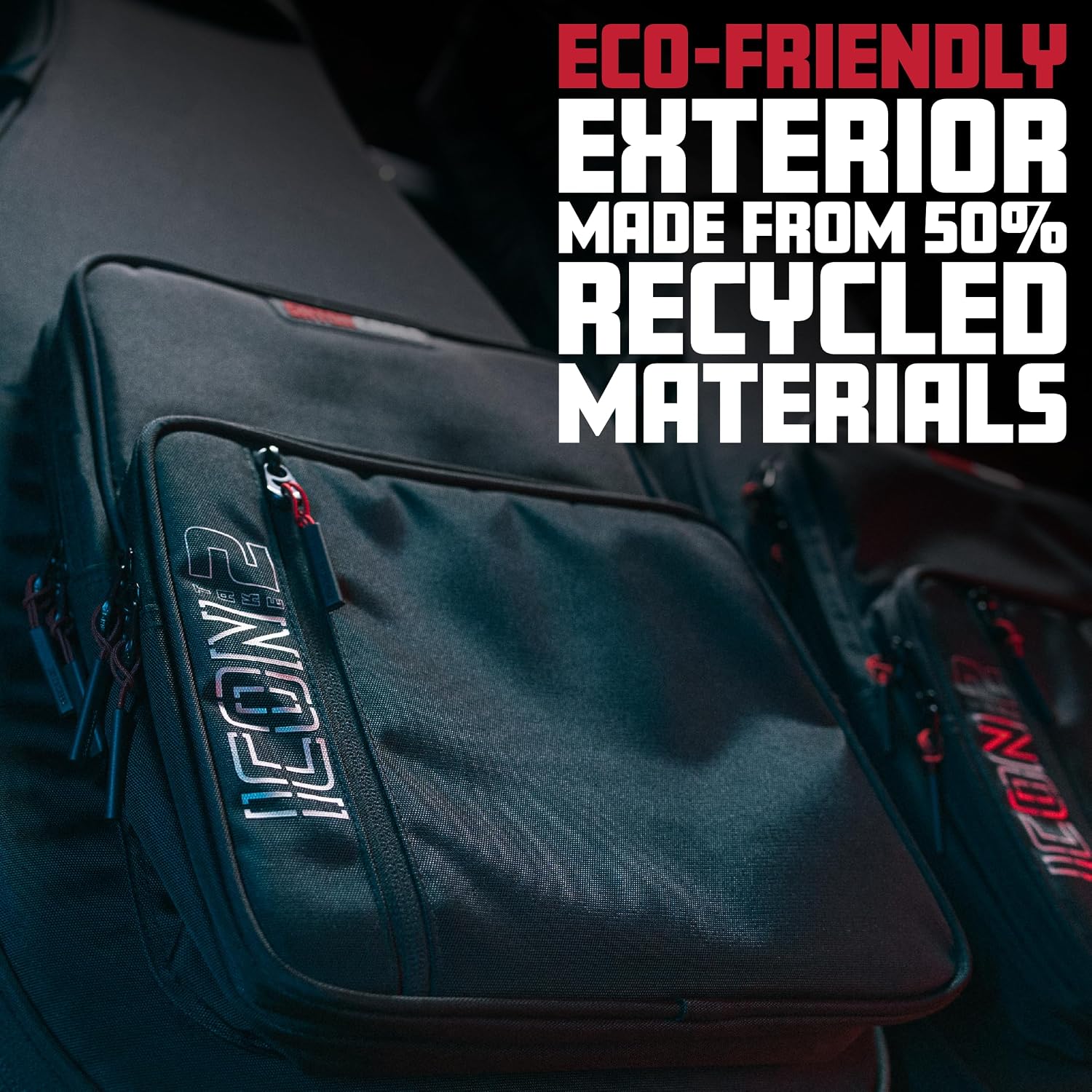 Gator Cases ICON Take Two Series Premium Double Gig Bag for (2) Electric Guitars, TSA-Friendly Zippers, Black (G-ICONTTELEC-BLK)