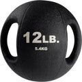 Body-Solid Heavy-Duty Exercise Medicine Balls with Dual Handles, Durable Non Slip Rubber Grip Medicine Ball for Weights Training, Weightlifting & Core Workouts.
