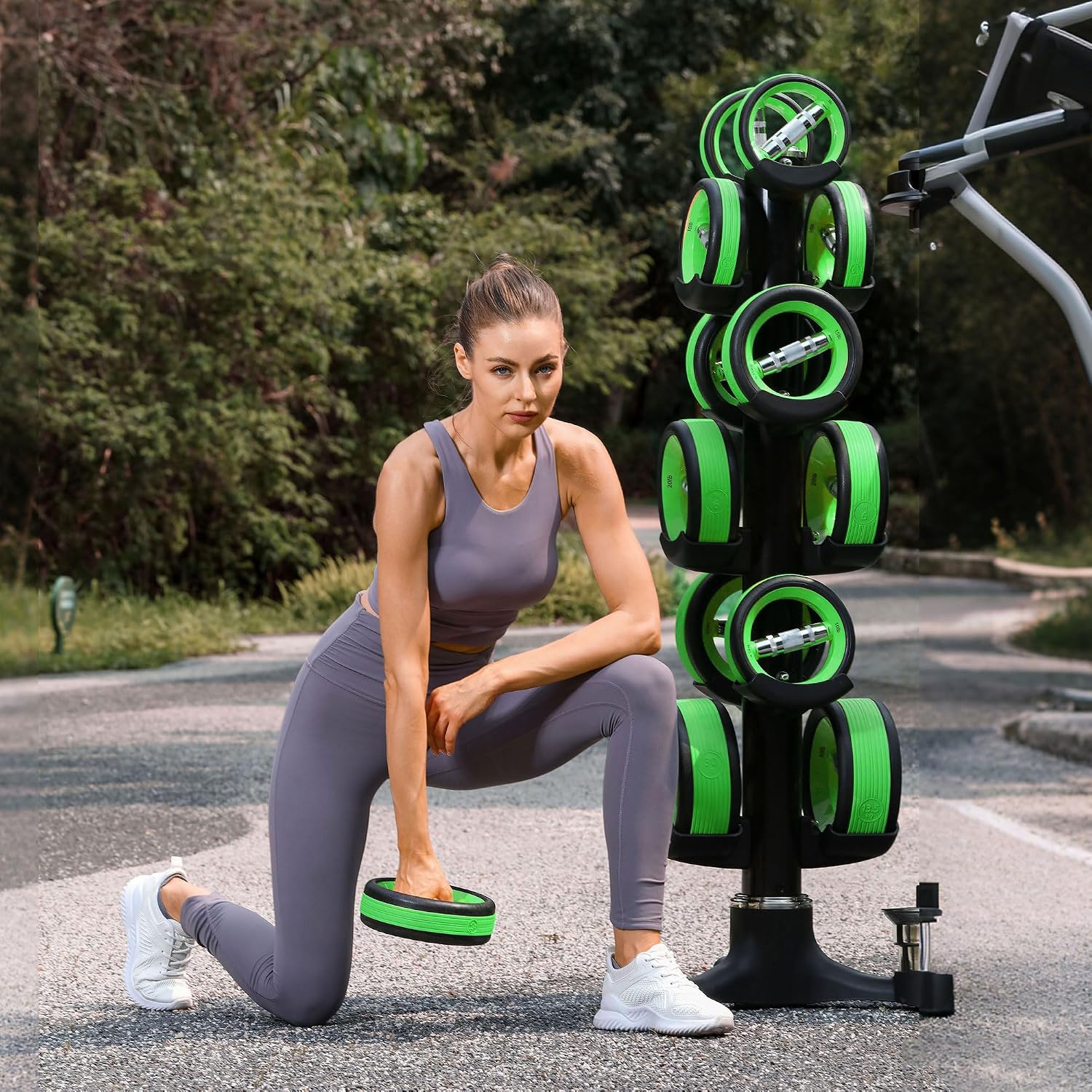 Dumbbell Weight Plates –Dual Purpose Ergonomic Fitness Equipment, Multifunctional Design for Strength Training, Full Body Workouts and Home Gym