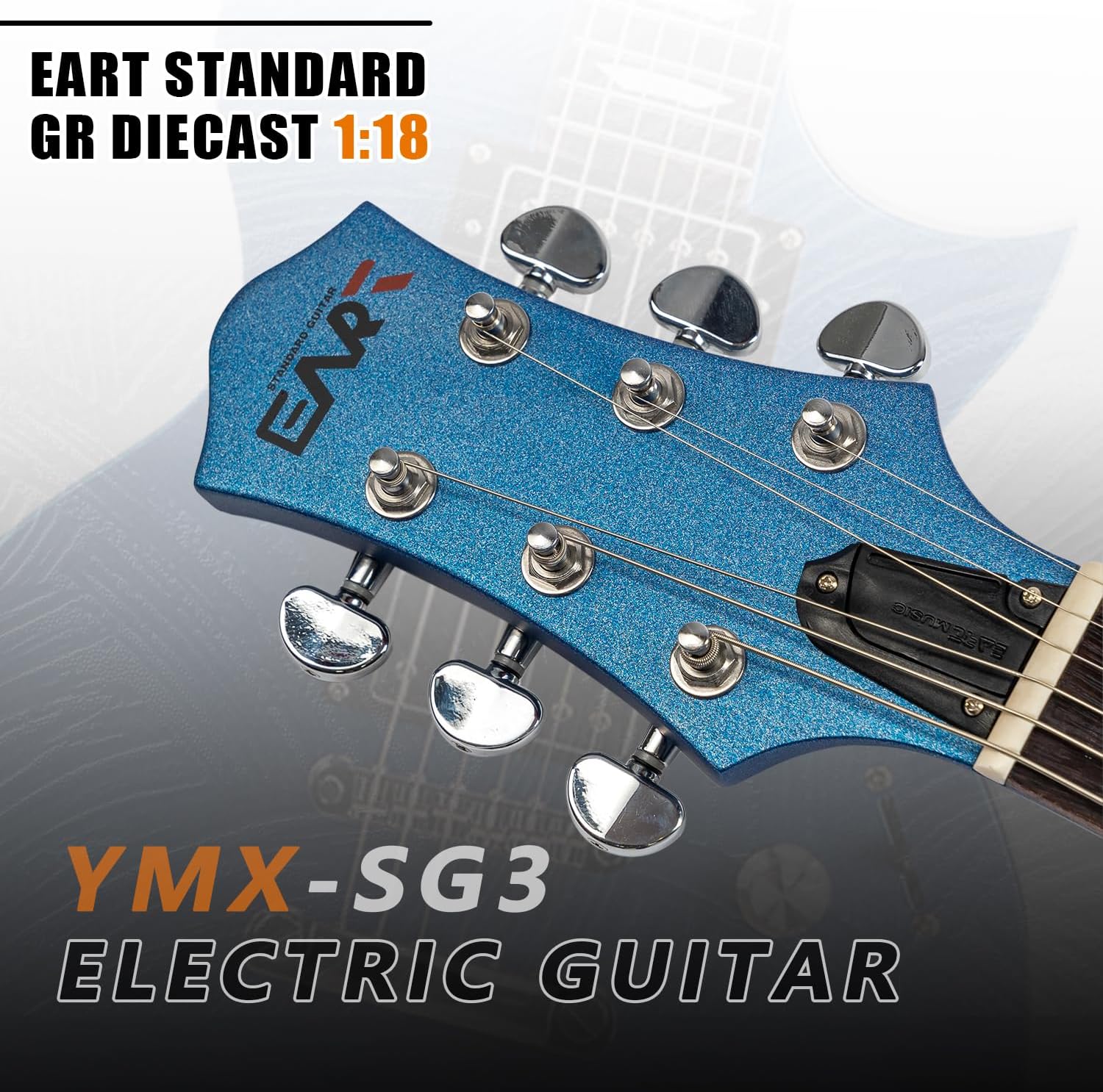 EART EGLP-610 Electric Guitar 24.75' Scale, Roasted Mahogany Body & Neck, Eart Artones-HHC2 Pickups, Stainless Steel Frets