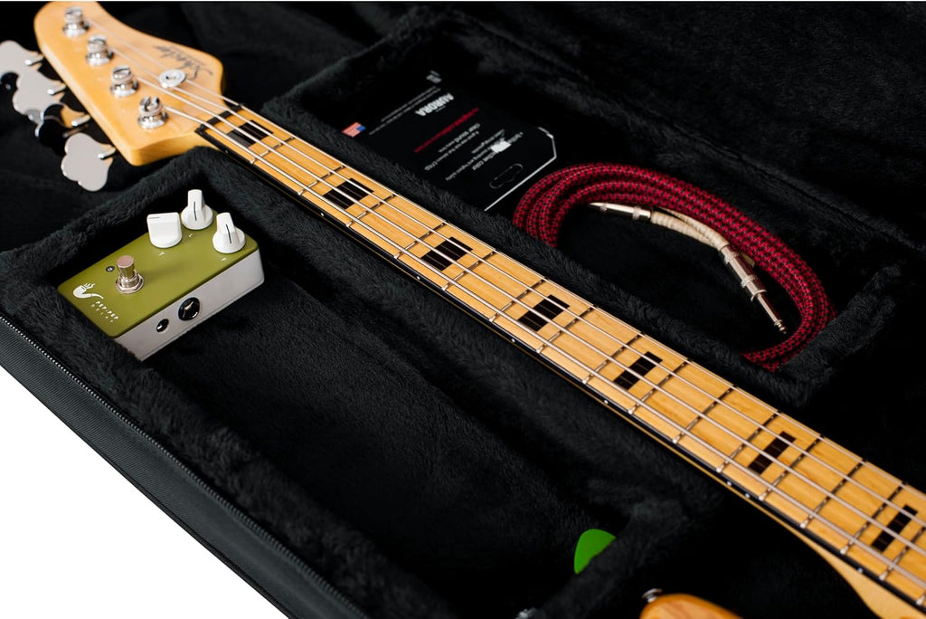 Gator Cases Lightweight Polyfoam Guitar Case for Electric Bass Guitars; (GL-BASS)