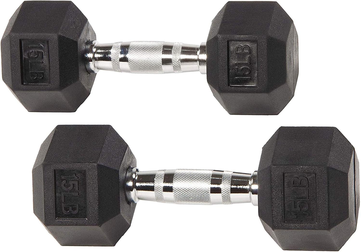 Fitvids Rubber Coated Hex Dumbbell Set with Storage Rack, 100/150/200/550 LB Hand Weight Set with Anti-Slip Grip for Home Gym