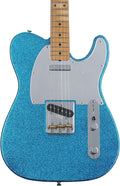 Fender J Mascis Telecaster Electric Guitar, with 2-Year Warranty, Blue Sparkle, Maple Fingerboard