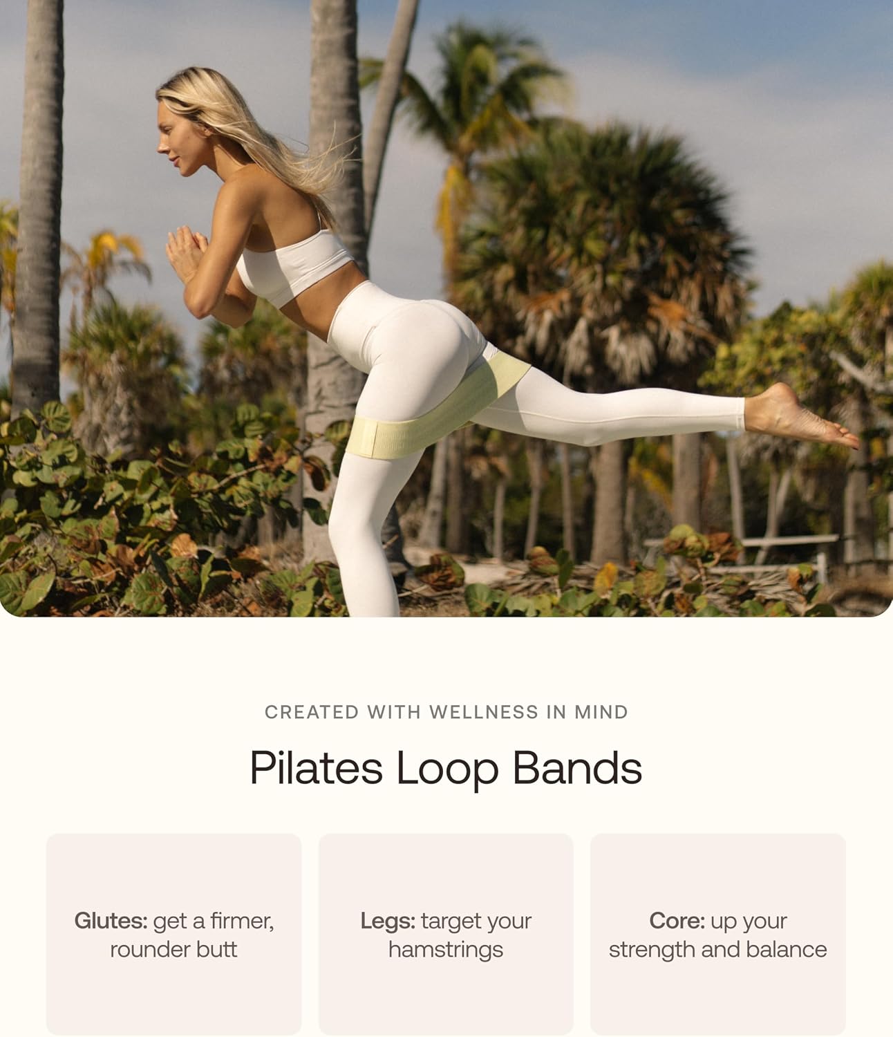 BetterMe Pilates Travel Kit – Pilates Loop Bands, Weight & Resistance Bands – Portable Pilates Kit for Women – Compact Home & Travel Workout Equipment Set