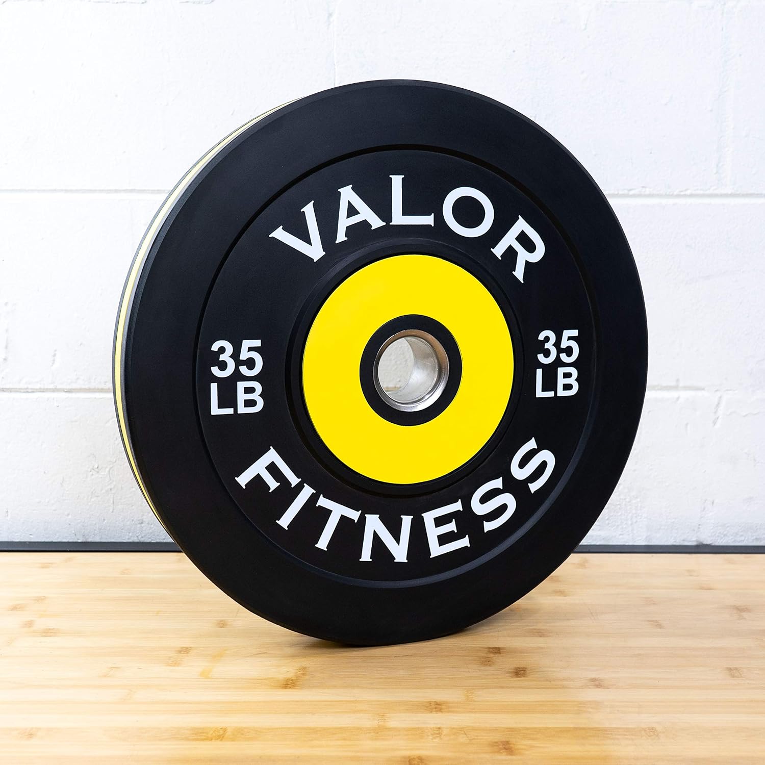 Valor Fitness Olympic Bumper Plate Pro - Weight Plates - Lifting Strength Conditioning Cross Training Workouts – Sold in Singles, Pairs, Sets - Workout Equipment