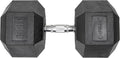 Lifeline Fitness Hex Dumbbells, Rubber Wrapped Hex Dumbbells, Premium Quality, Ergonomic Knurled Handle, Dumb Bells for Exercise, Home Gym Exercise Weights