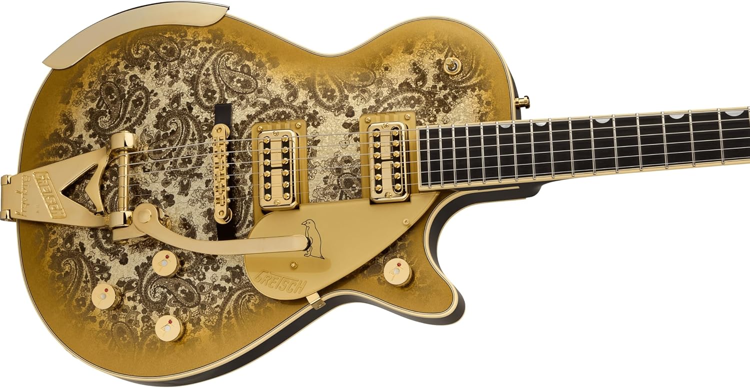Gretsch Limited-edition Paisley Penguin Electric Guitar - Gold Paisley