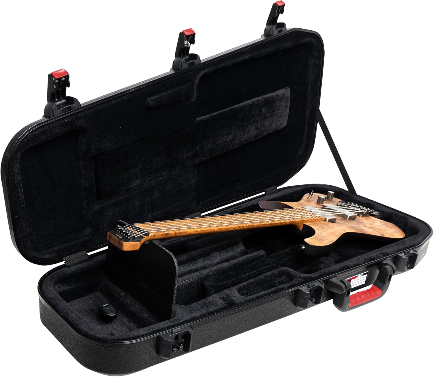 Gator Cases Molded Flight Case For Headless Electric Guitars With TSA Approved Locking Latch; (GTSA-HEADLESSELEC)