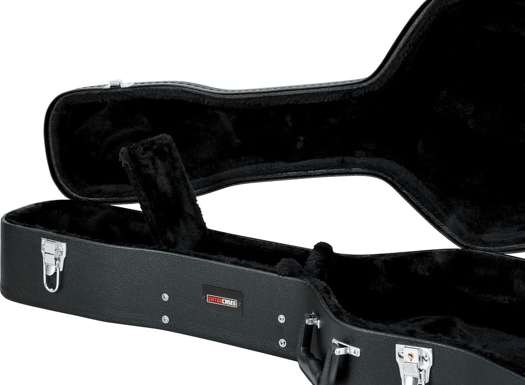 Gator Cases Traditonal Series Hard-Shell Wood Case for 6 or 12-String Dreadnought Style Acoustic Guitars, (GWE-DREAD 12)