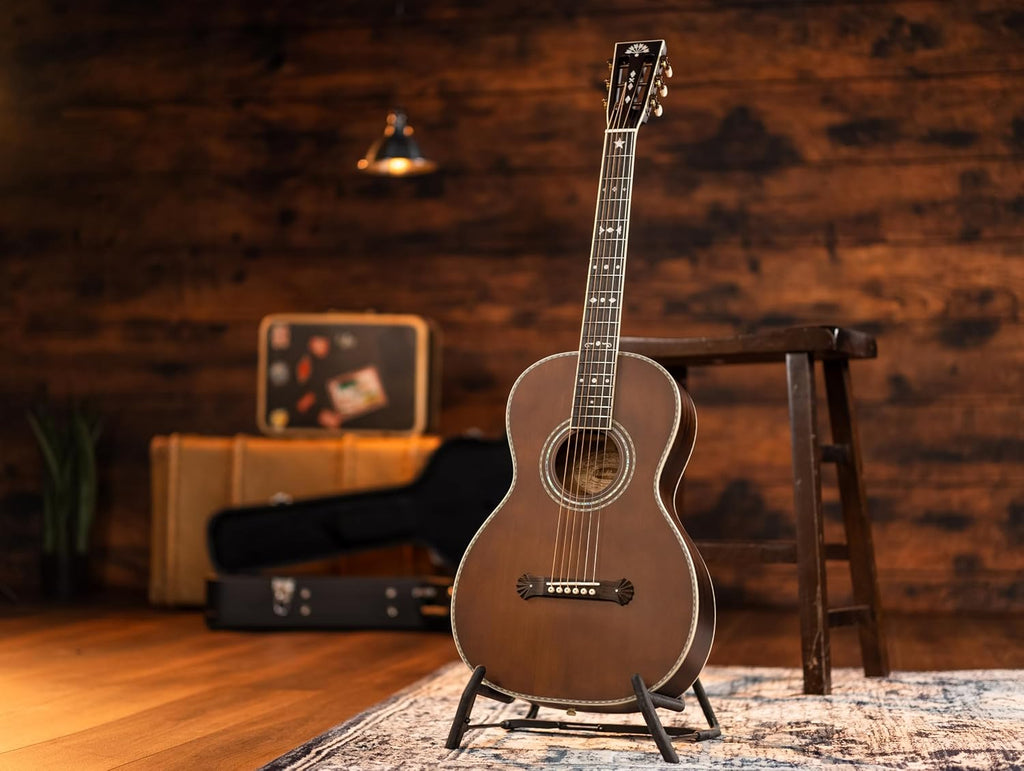 Washburn R310K Victorian Parlor Acoustic Guitar w/Gigbag, Antique Brown