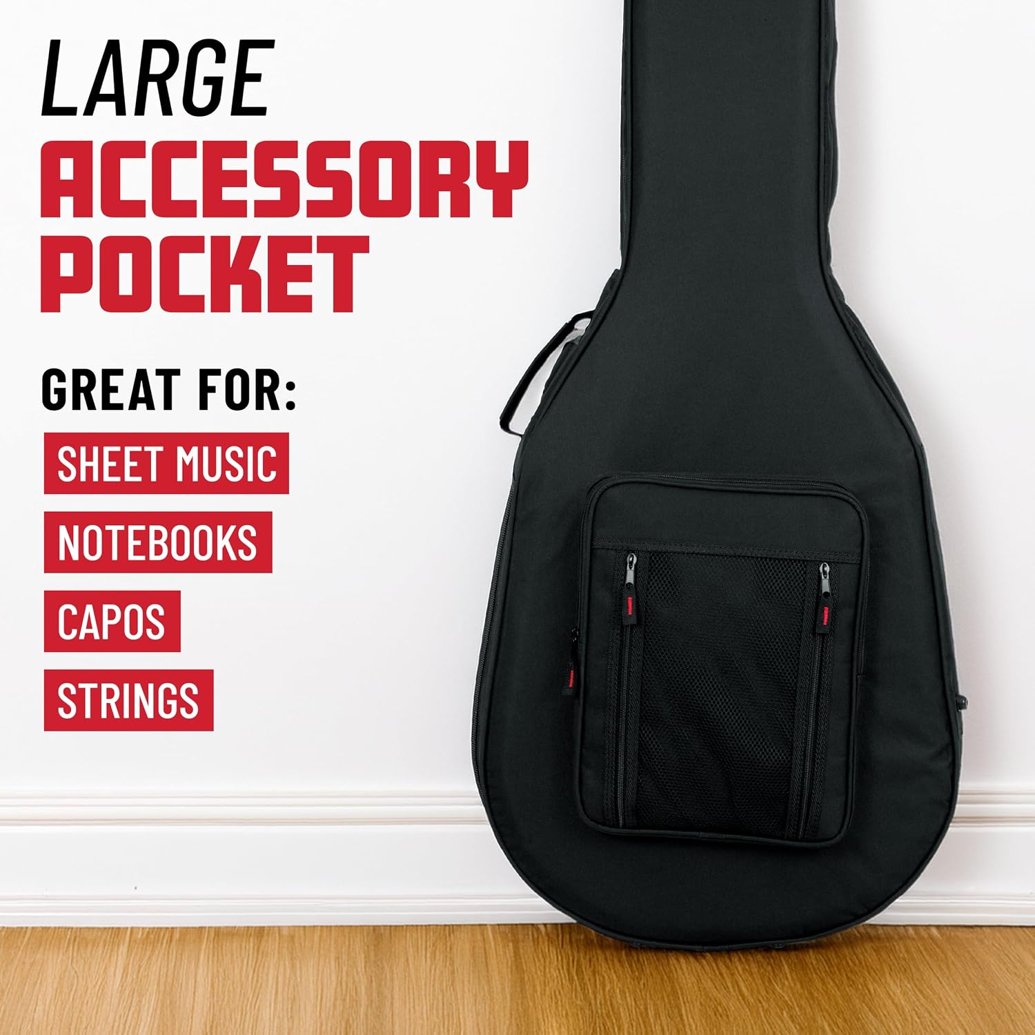 Gator Cases Lightweight Polyfoam Guitar Case For Double Cut Away Electric Guitars (GL-SG)
